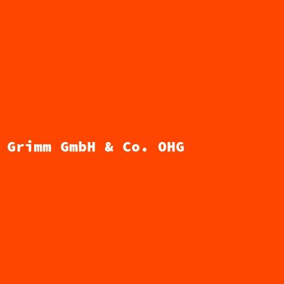 Hersteller: Grimm GmbH &amp; Co. OHG