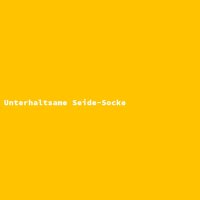 Unterhaltsame Seide-Socke