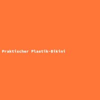 Praktischer Plastik-Bikini