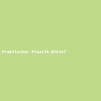 Praktischer Plastik-Bikini