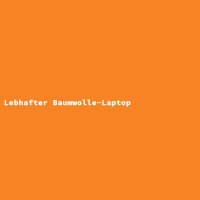 Lebhafter Baumwolle-Laptop