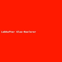 Lebhafter Glas-Rasierer