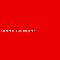 Lebhafter Glas-Rasierer