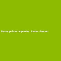 Besorgniserregendes Leder-Messer