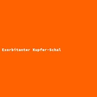 Exorbitanter Kupfer-Schal