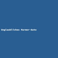 Unglaubliches Marmor-Auto