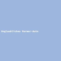 Unglaubliches Marmor-Auto