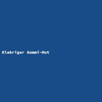 Klebriger Gummi-Hut