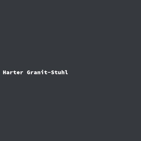 Harter Granit-Stuhl