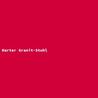 Harter Granit-Stuhl